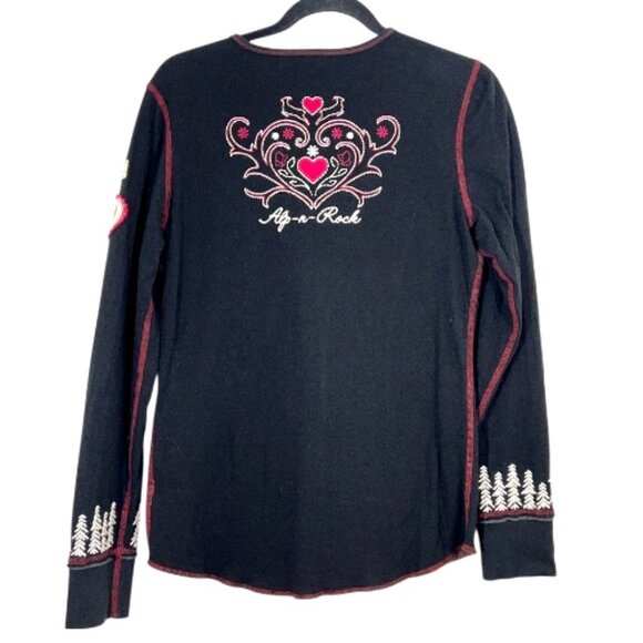 Alp N Rock Steamboat LS Henley Black Size 4 - Picture 4 of 5